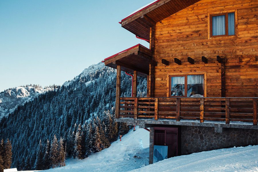 Secondary Home Insurance - Home in the Snow and Mountains